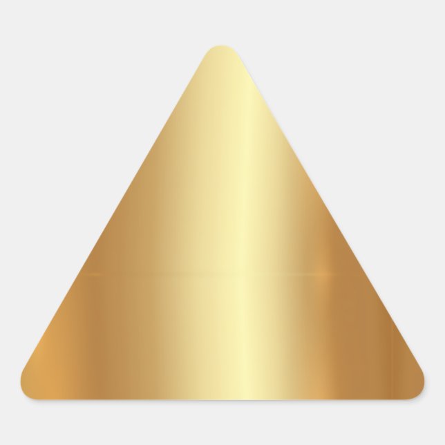 Pegatina Triangular Plantilla en blanco Su Personalizado Texto QR Códi (Anverso)