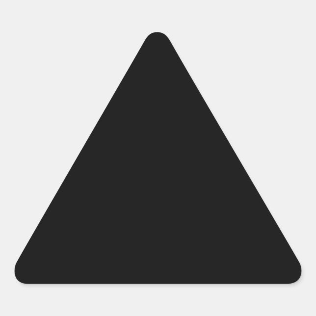 Pegatina Triangular Plantilla negra (Anverso)