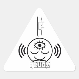 Pegatina Triangular Plugz Sticker