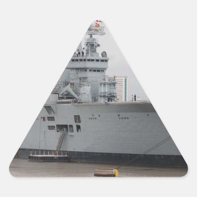 Pegatina Triangular Portaaviones británicos (Anverso)