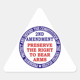 Pegatina Triangular Preservar el derecho al oso (2a enmienda)