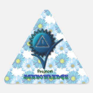 Pegatina Triangular Project: ACKNOWLEDGE 