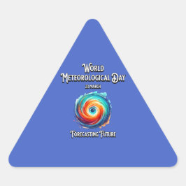 Pegatina Triangular Pronóstico del futuro.