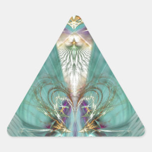 Pegatina Triangular Puerta cardíaca superior