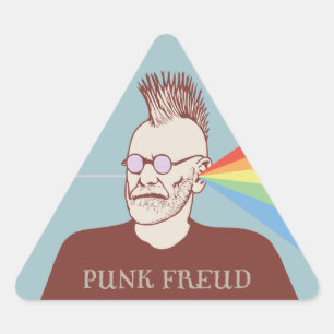 Pegatina Triangular Punk Freud