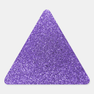 Pegatina Triangular Purpurina púrpura