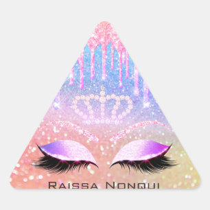 Pegatina Triangular Raissa Crown 16.ª 15ª Bridal Holographic2