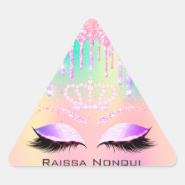 Pegatina Triangular Raissa Crown 16.ª 15ª Holografía de Novias