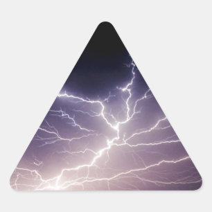 Pegatina Triangular Rayo nocturno