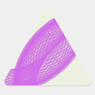 Pegatina Triangular realización espiritual púrpura