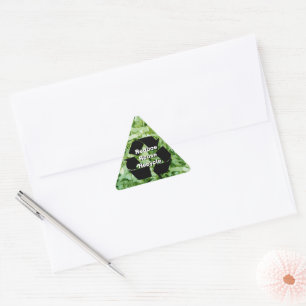 Pegatina Triangular Reducir, reutilizar, reciclar