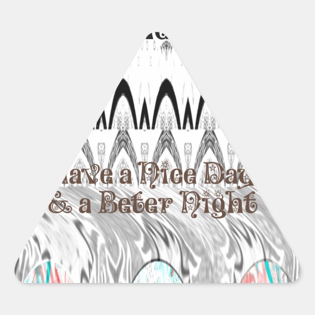 Pegatina Triangular Regalo de Impresión de Arte para Despedida de Solt (Anverso)