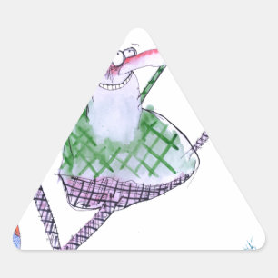 Pegatina Triangular regalo del golf, fernandes tony
