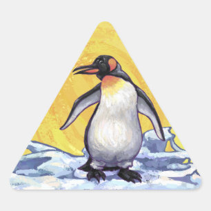 Pegatina Triangular Regalos y accesorios para pingüinos