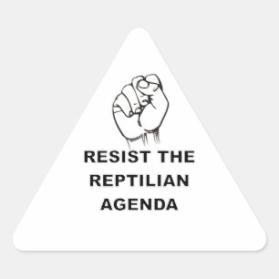 Pegatina Triangular Resistir la agenda republicana