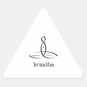 Pegatina Triangular Respire - el estilo de lujo negro