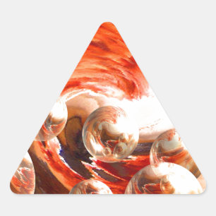 Pegatina Triangular Resumen contemporáneo