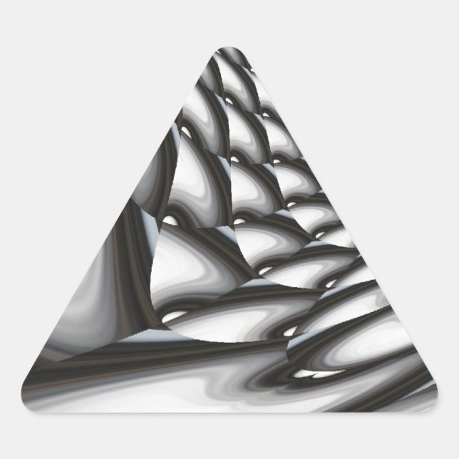 Pegatina Triangular Resumen de arte (Anverso)