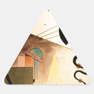 Pegatina Triangular Resumen de Kandinsky