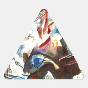 Pegatina Triangular Resumen de Kandinsky Composición VI