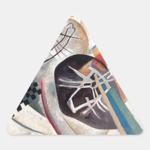 Pegatina Triangular Resumen de la composición de Kandinsky