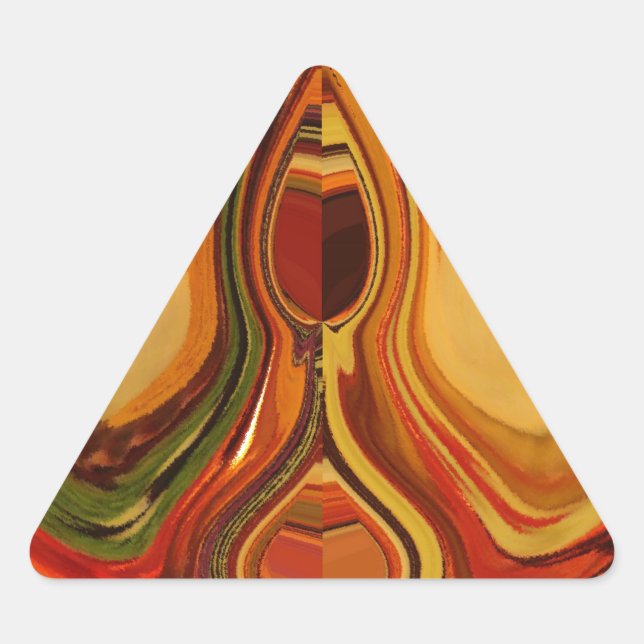 Pegatina Triangular Resumen de la impresión de arte de giro de tono de (Anverso)