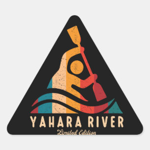 Pegatina Triangular Río Retro Yahara Kayak