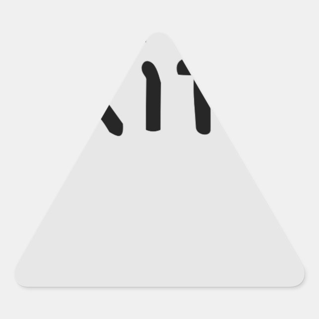 Pegatina Triangular Rip Head stone (Anverso)
