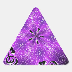 Pegatina Triangular Rock, Rock.