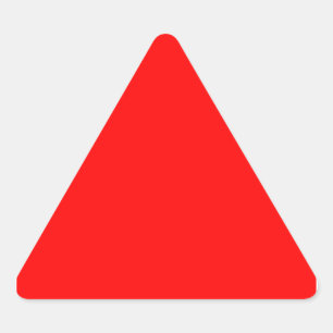 Pegatina Triangular Rojo
