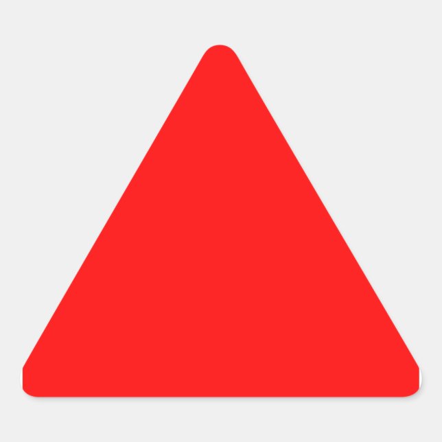 Pegatina Triangular Rojo (Anverso)