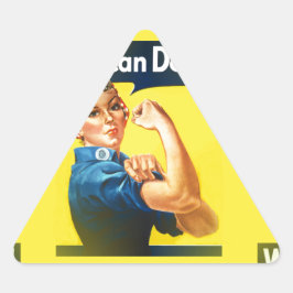 Pegatina Triangular rosie