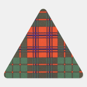 Pegatina Triangular Ross clan Plaid Scottish tartan