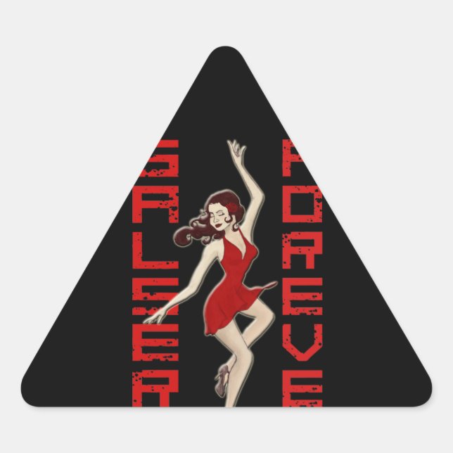 PEGATINA TRIANGULAR SALSERA PARA SIEMPRE (Anverso)