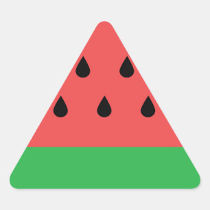 Pegatina Triangular sandía