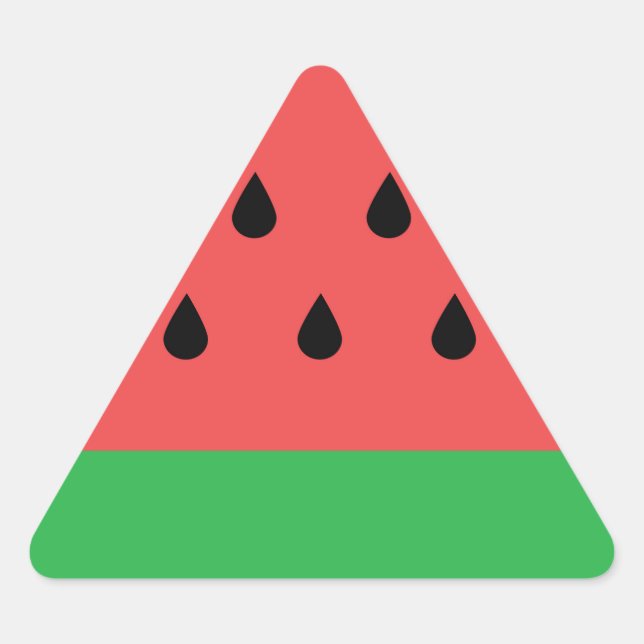 Pegatina Triangular sandía (Anverso)