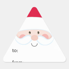 Pegatina Triangular Santa Para De