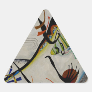 Pegatina Triangular Segmento azul de Kandinsky