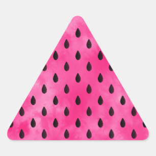 Pegatina Triangular Semillas de sandía acuáticas