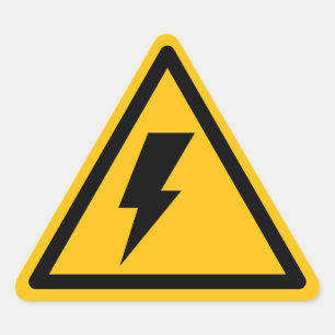 Pegatina Triangular Señales de advertencia de descarga eléctrica