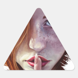Pegatina Triangular Shhh