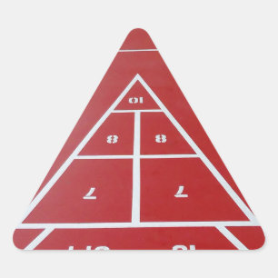 Pegatina Triangular Shuffleboard a bordo
