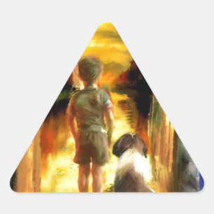 Pegatina Triangular sientan nuestro camino a través de_PAinting.jpg