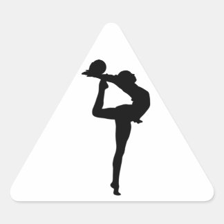 Pegatina Triangular Silhouette Rhythmic Gymnastics