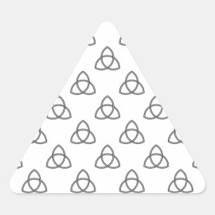 Pegatina Triangular Símbolo de Triquetra Vesica