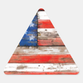 Pegatina Triangular Simplemente estadounidense