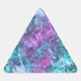 Pegatina Triangular slipstream digihatch - verde azulado y púrpura :
