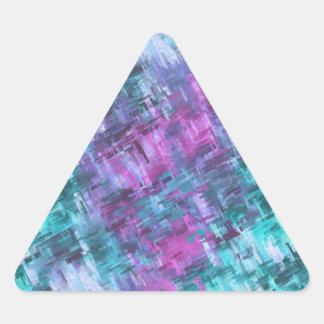Pegatina Triangular slipstream digihatch - verde azulado y púrpura :