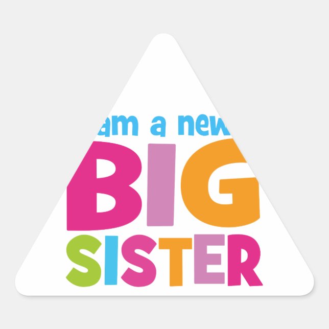 Pegatina Triangular Soy una nueva Gran Hermana (Anverso)