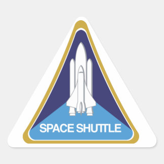 Pegatina Triangular Space Shuttle